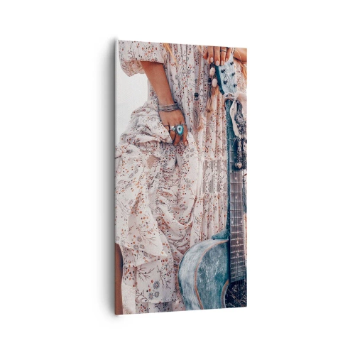 Obraz na plátně - Květinové děti na cestě - 65x120 cm
