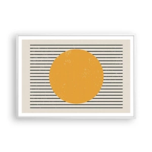 Plakát v bílém rámu - Síla jednoduchosti - 100x70 cm