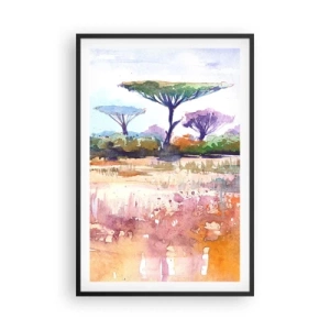 Plakát v černém rámu - Barvy savany - 61x91 cm