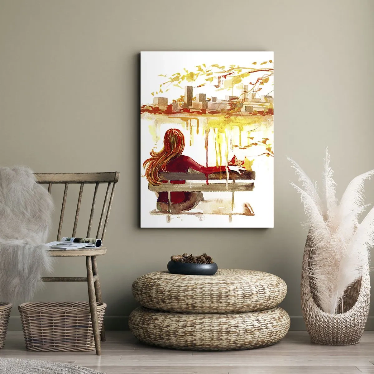 Obraz na plátně - Okamžik zamyšlení - 45x80 cm