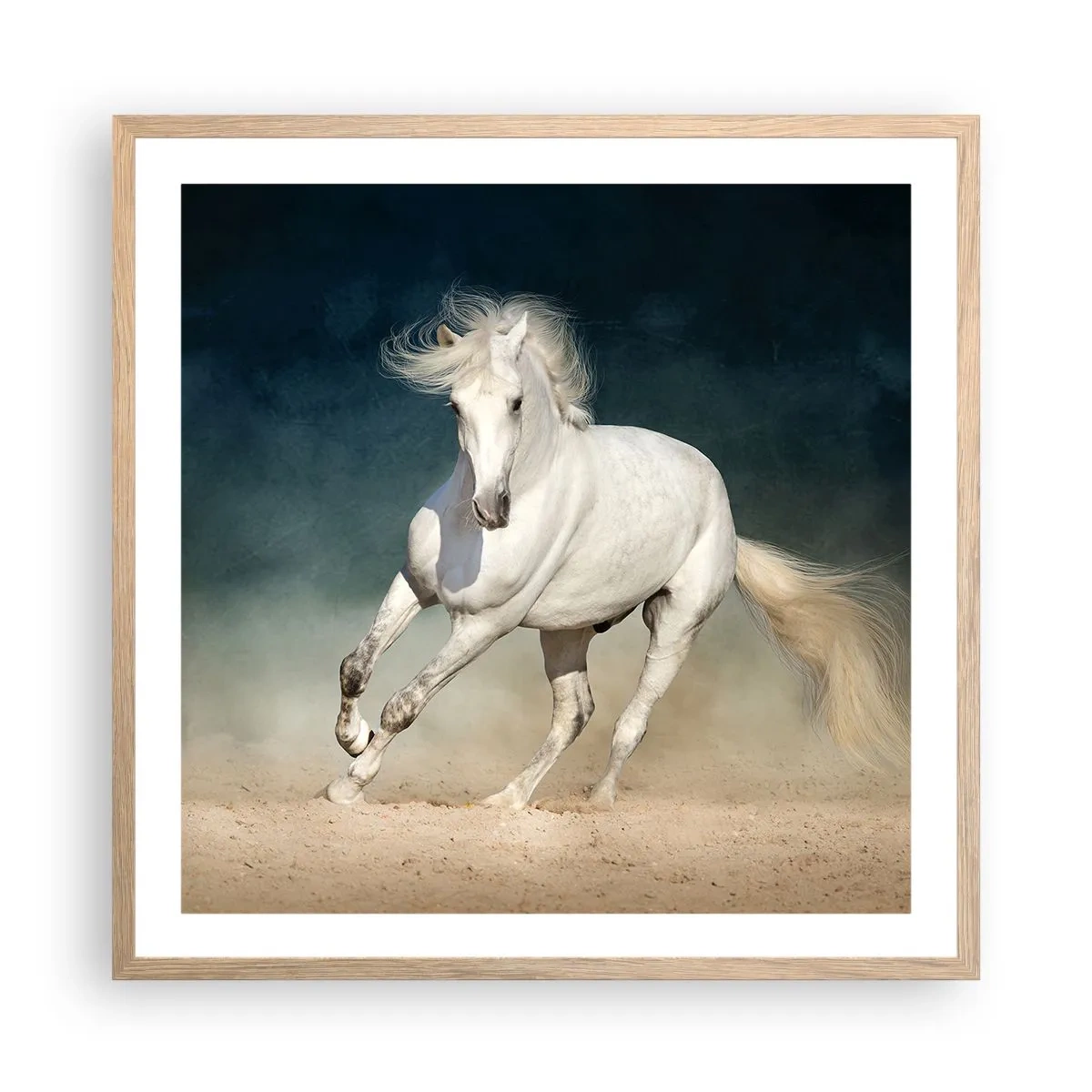 Plakát v rámu světlý dub - Svoboda v čistém stavu - 60x60 cm