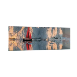 Obraz na skle - Na okraji světa - 90x30 cm