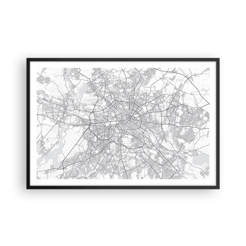 Plakát v černém rámu - Květ Berlína - 91x61 cm