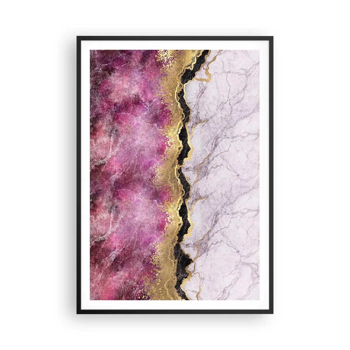 Plakát v černém rámu - Na hranici - 70x100 cm