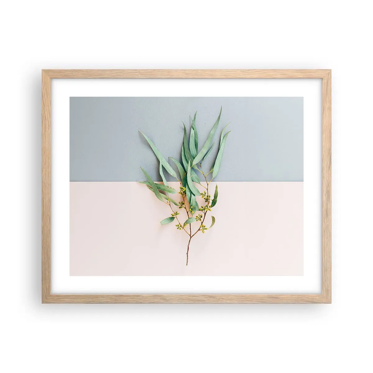 Plakát v rámu světlý dub - Pastelová jemnost - 50x40 cm