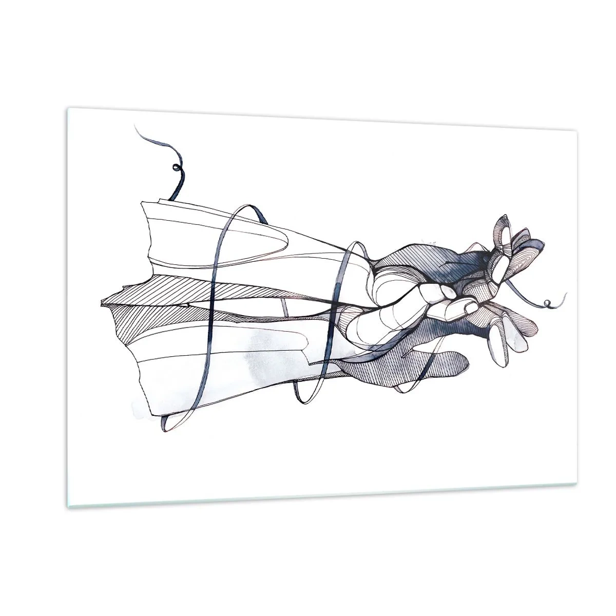 Obraz na skle - Studie o dotyku - 120x80 cm