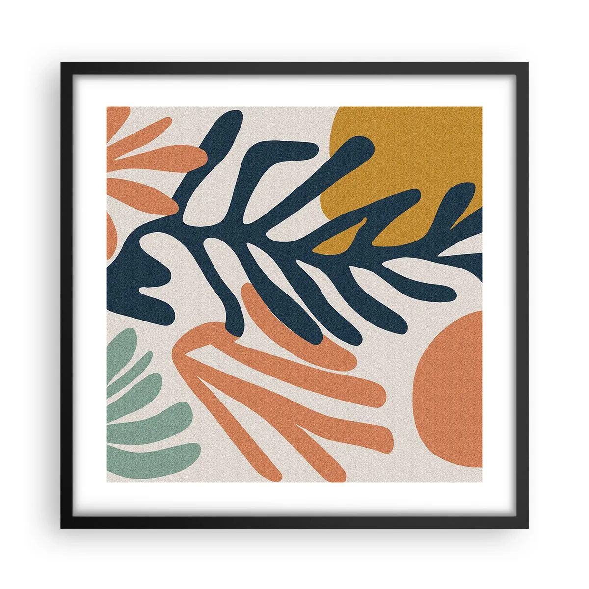 Plakát v černém rámu - Korálová moře - 50x50 cm