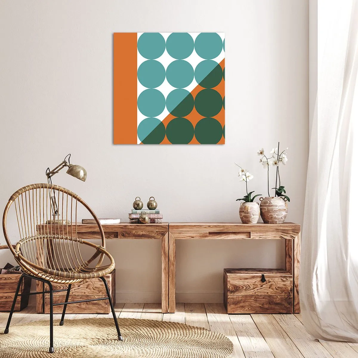 Obraz na plátně - Nahoru a šikmo - 50x50 cm