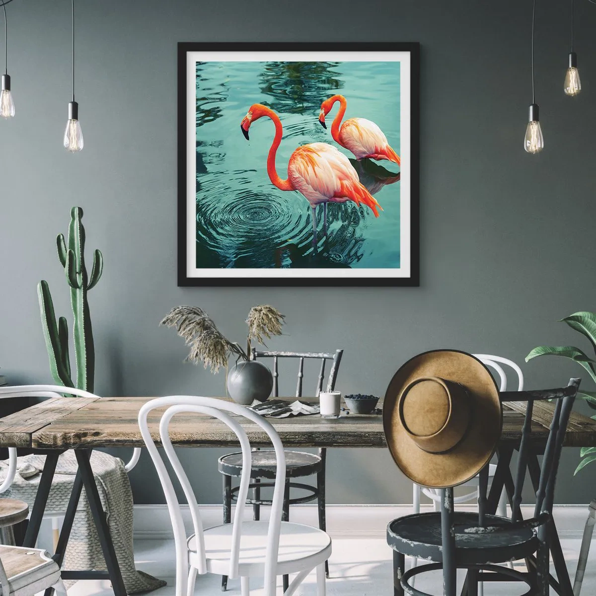 Plakát v černém rámu - Nyní jsme v módě - 60x60 cm