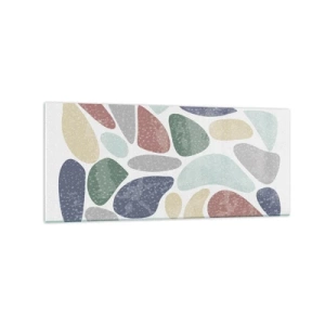 Obraz na skle - Mozaika práškových barev - 120x50 cm