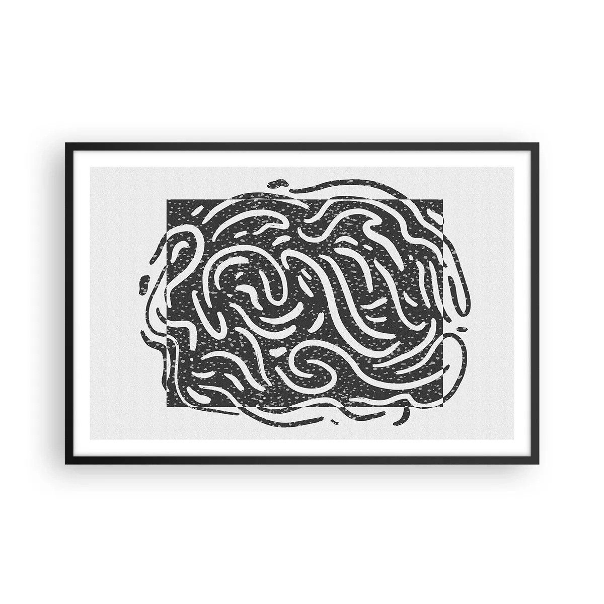 Plakát v černém rámu - Abstrakce: tanec radosti - 91x61 cm