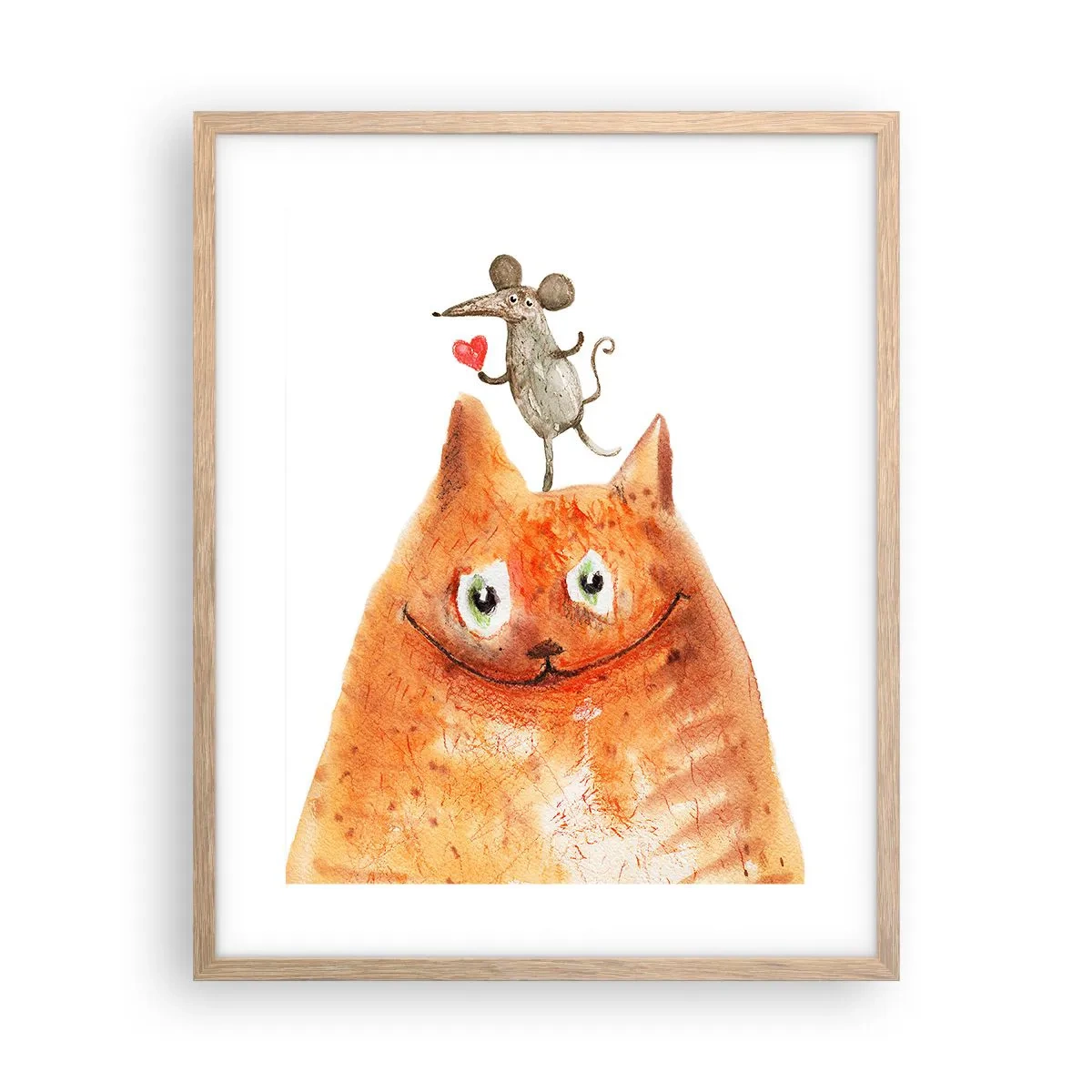 Plakát v rámu světlý dub - Paradoxy lásky - 40x50 cm