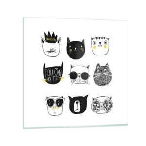 Obraz na skle - Každý jiný - 40x40 cm