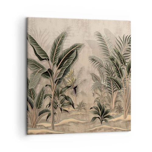 Obraz na plátně - Rytina v koloniálním stylu - 60x60 cm