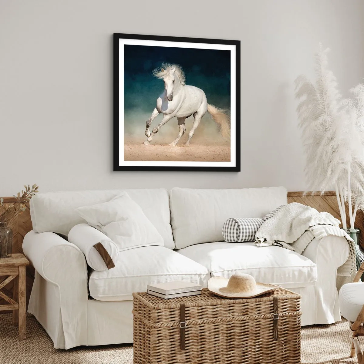 Plakát v černém rámu - Svoboda v čistém stavu - 40x40 cm