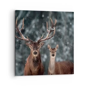 Obraz na plátně - Pán lesa se svou ženou - 70x70 cm