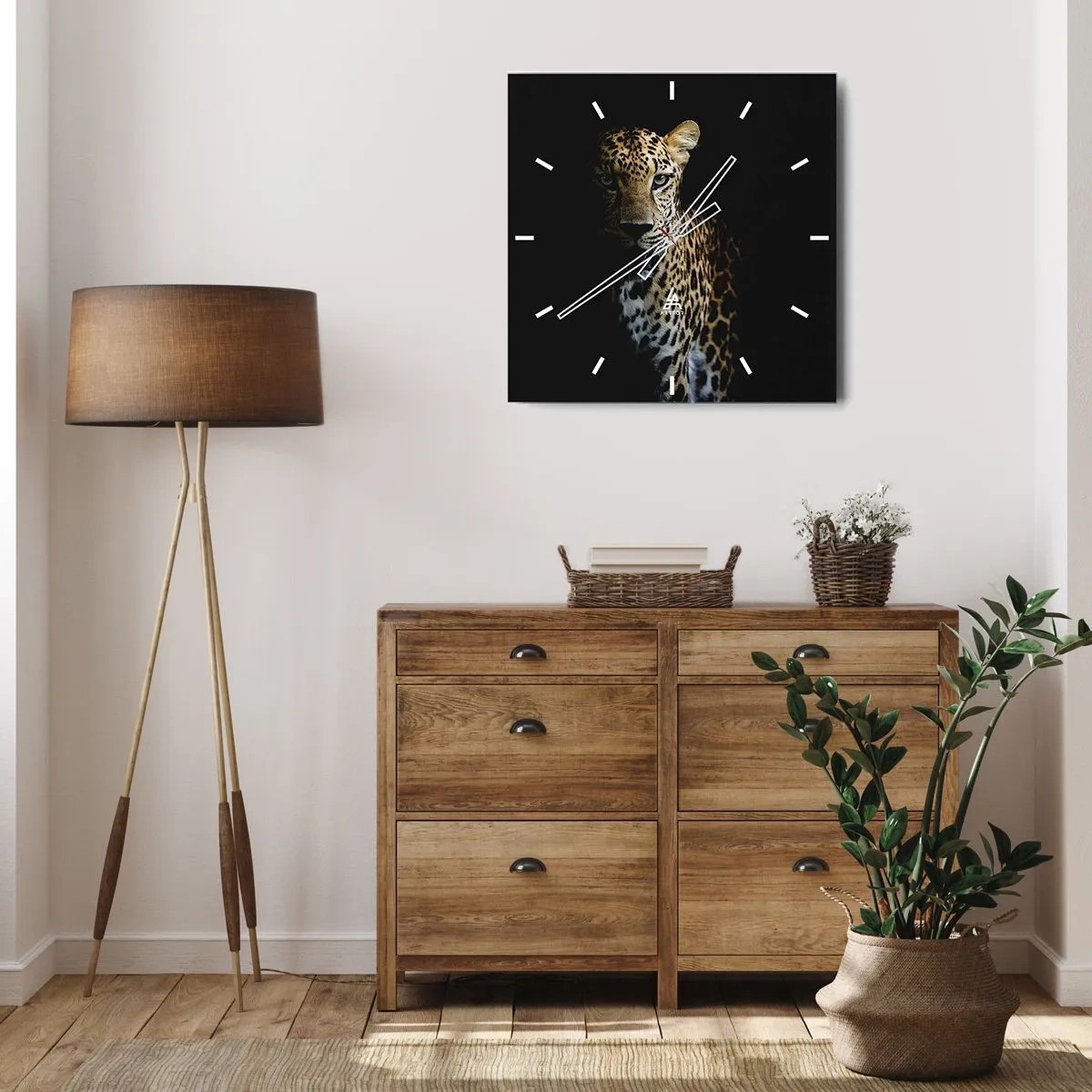 Nástěnné hodiny - Temná krása - 30x30 cm