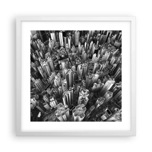 Plakát v bílém rámu - Stále výš a výš - 40x40 cm