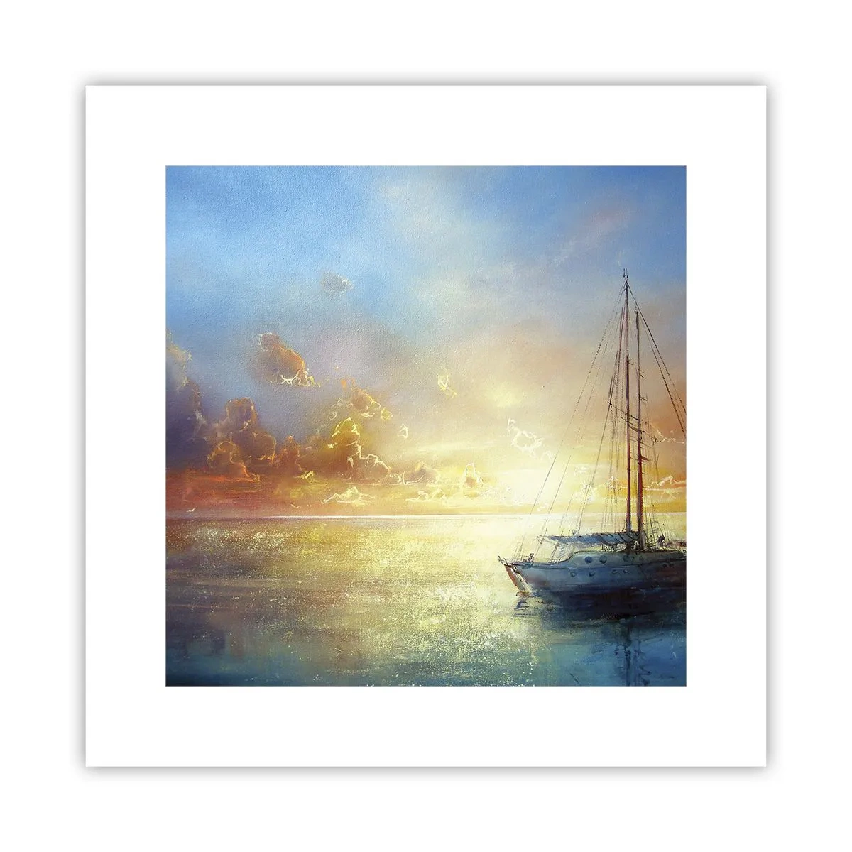 Plakát - Ve zlatém zálivu - 30x30 cm