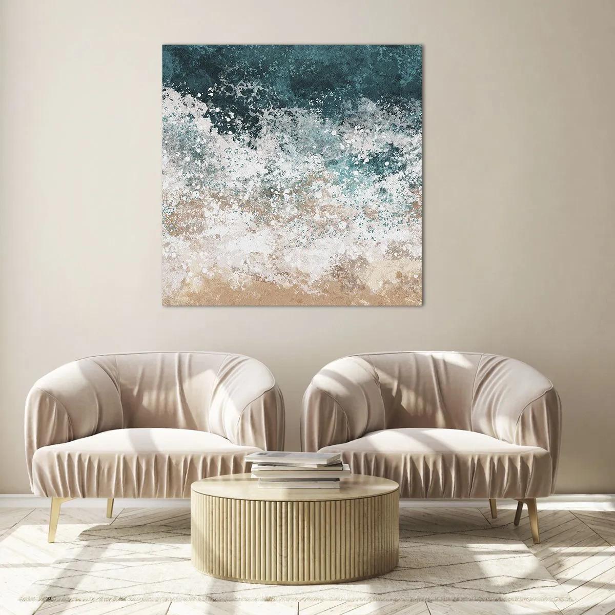 Obraz na skle - Mořské příběhy - 60x60 cm