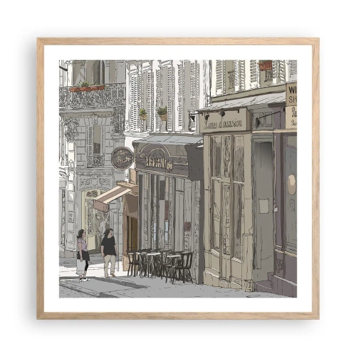 Plakát v rámu světlý dub - Městské radosti - 60x60 cm