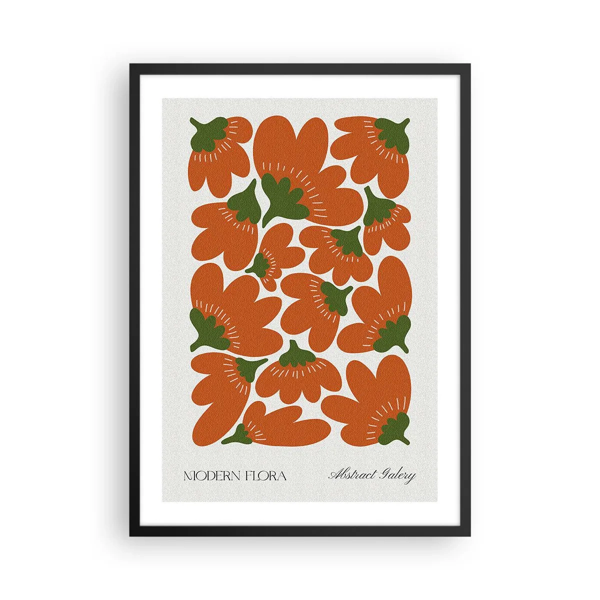 Plakát v černém rámu - Ze života květin - 50x70 cm