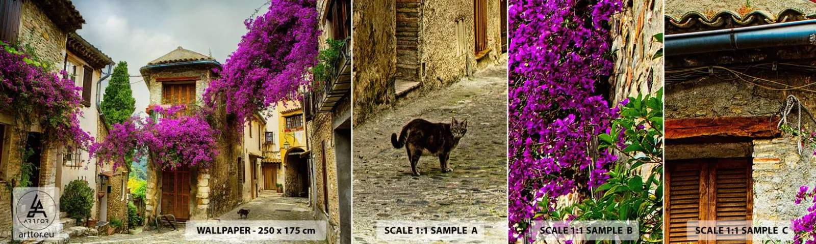 Fototapeta Vzorek Standard Eco - Pod květinovým baldachýnem - Krajina, Architektura, Město - 100x30 cm