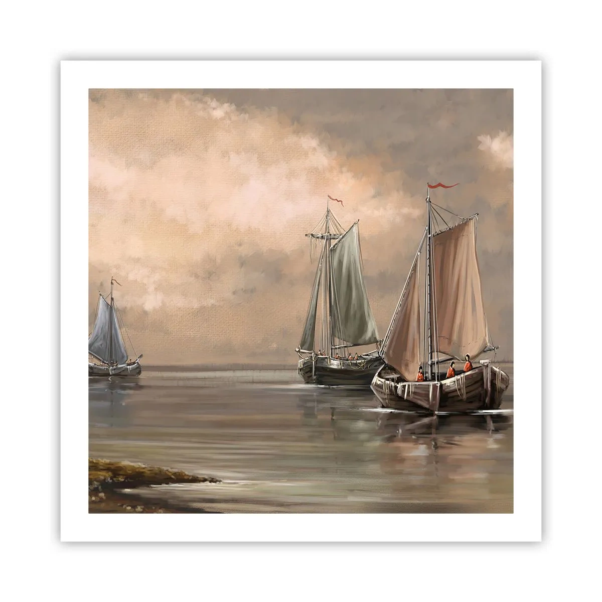 Plakát - Návrat námořníků - 60x60 cm