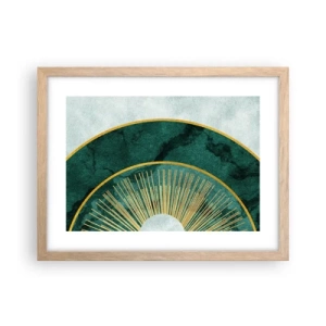 Plakát v rámu světlý dub - Jiná sluneční soustava - 40x30 cm