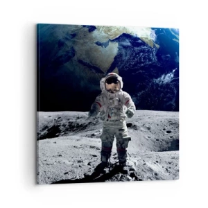 Obraz na plátně - Pozdravy s Měsíce - 60x60 cm