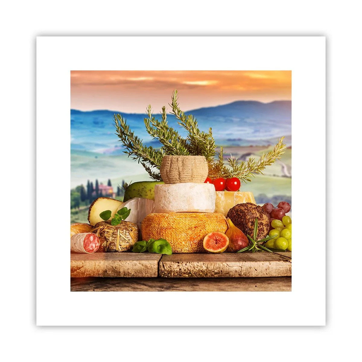 Plakát - Italská radost ze života - 30x30 cm