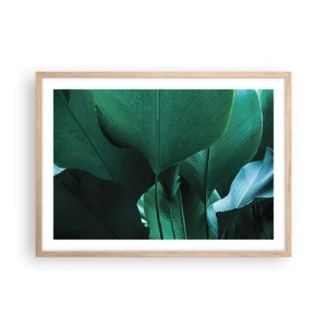 Plakát v rámu světlý dub - Obrácené ke světlu - 70x50 cm