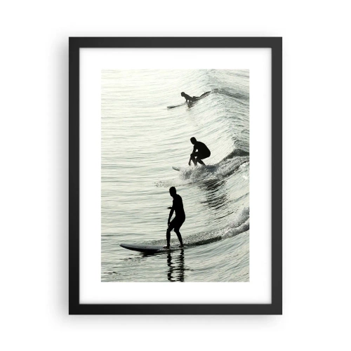 Plakát v černém rámu - Za vlnou - 30x40 cm