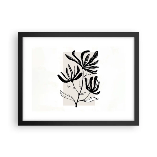 Plakát v černém rámu - Náčrtek pro herbář - 40x30 cm