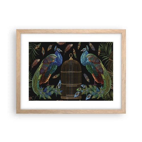 Plakát v rámu světlý dub - V královském rouchu - 40x30 cm