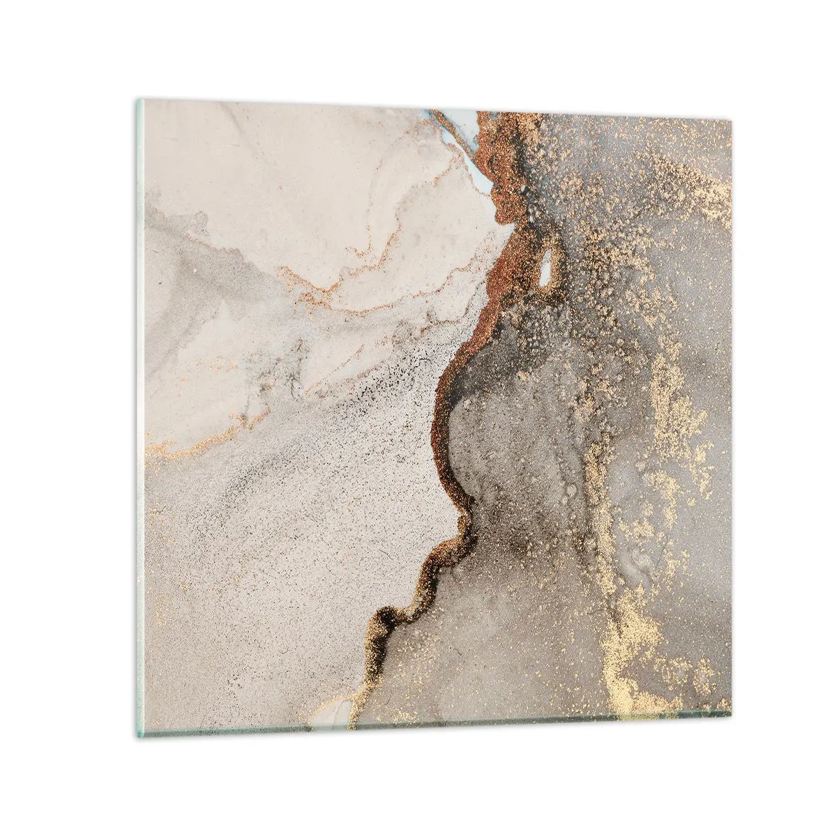 Obraz na skle - Na hranici barev - 50x50 cm