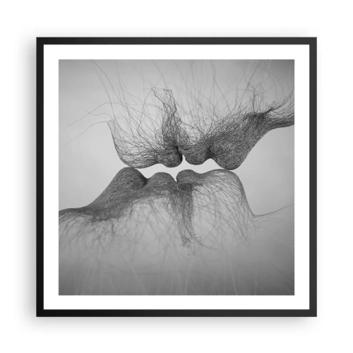 Plakát v černém rámu - Polibek větru - 60x60 cm