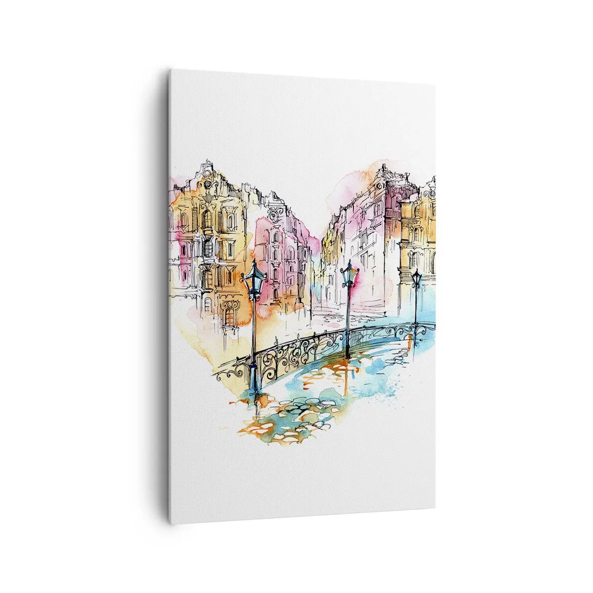 Obraz na plátně - Srdce města - 80x120 cm