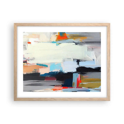 Plakát v rámu světlý dub - Nějaký způsob? - 50x40 cm