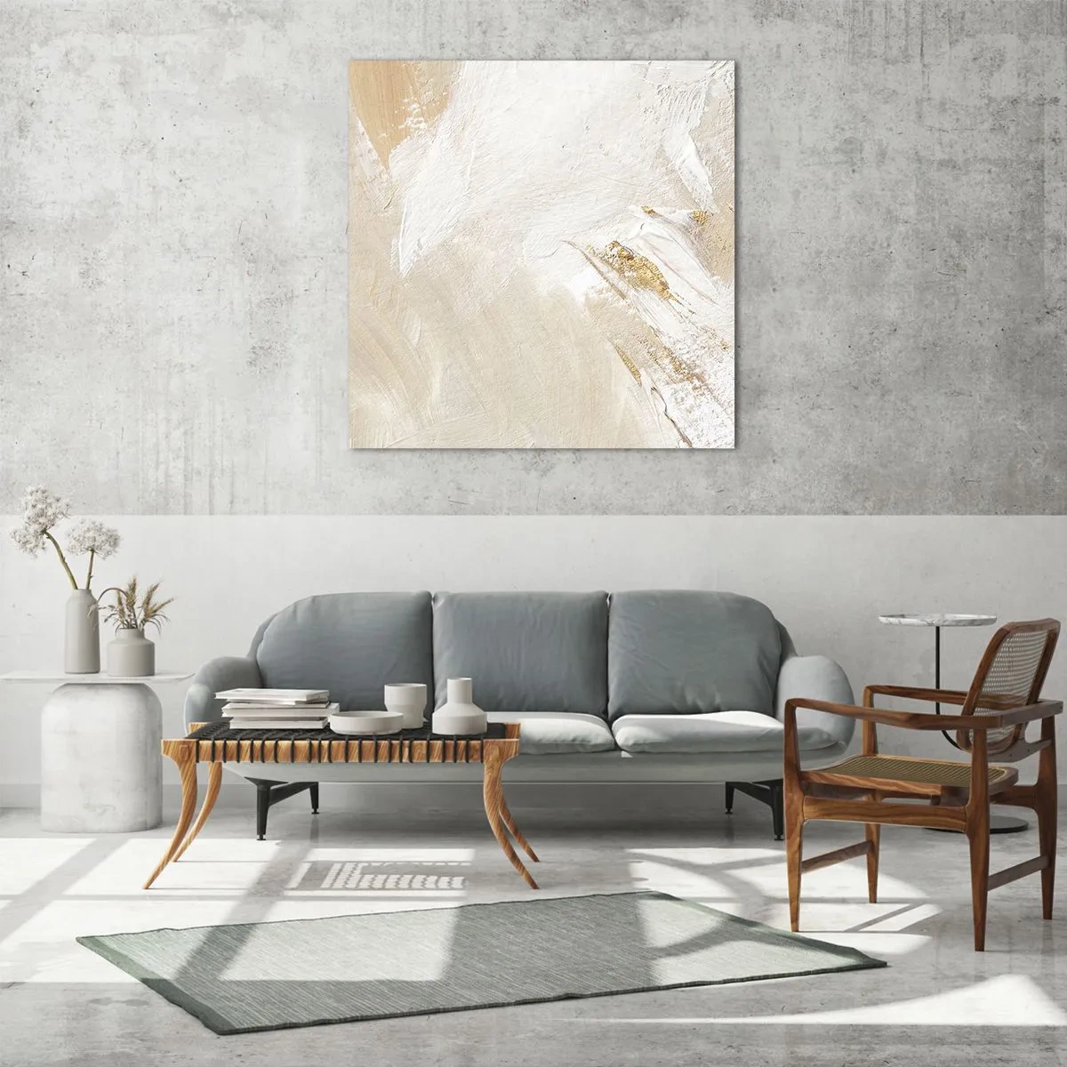 Obraz na skle - Pastelová kompozice - 60x60 cm