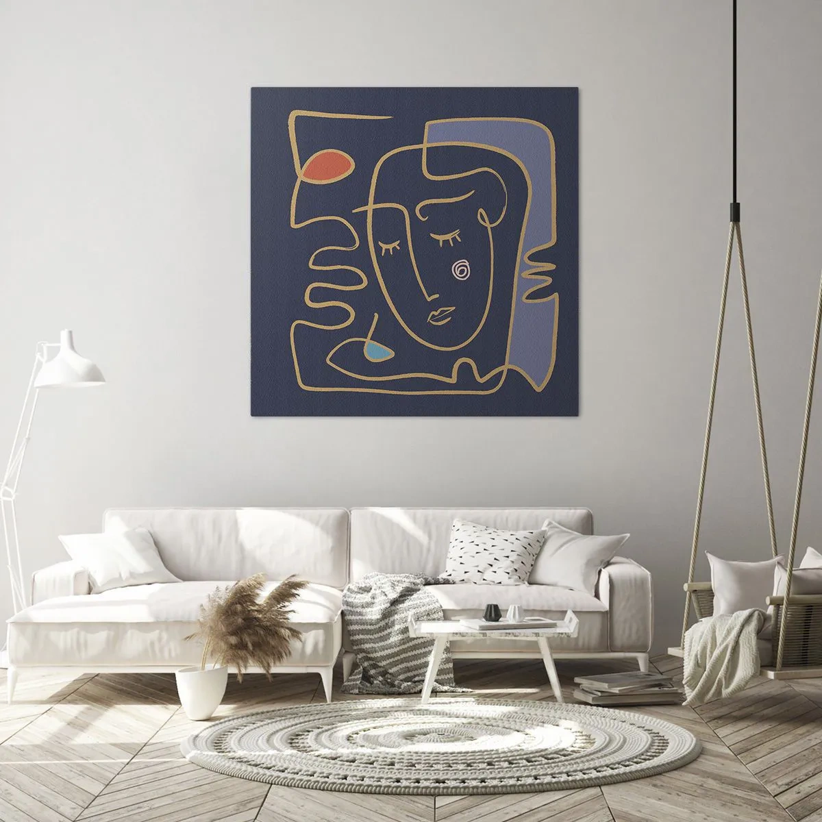 Obraz na plátně - V zádumčivosti - 70x70 cm