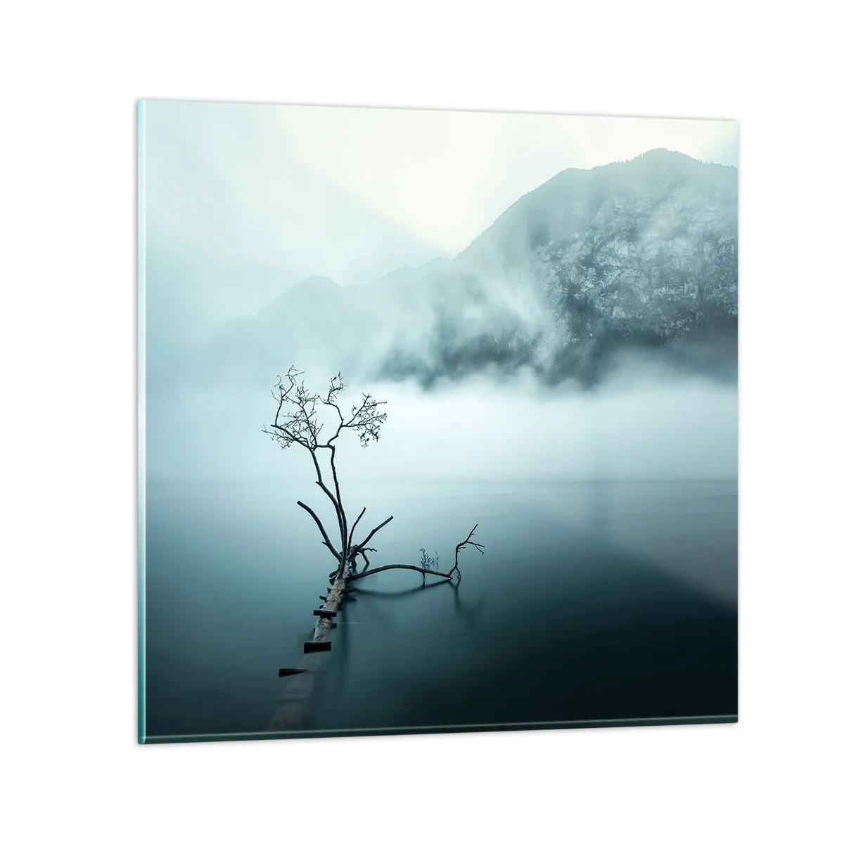 Obraz na skle - Z vody a mlhy - 40x40 cm