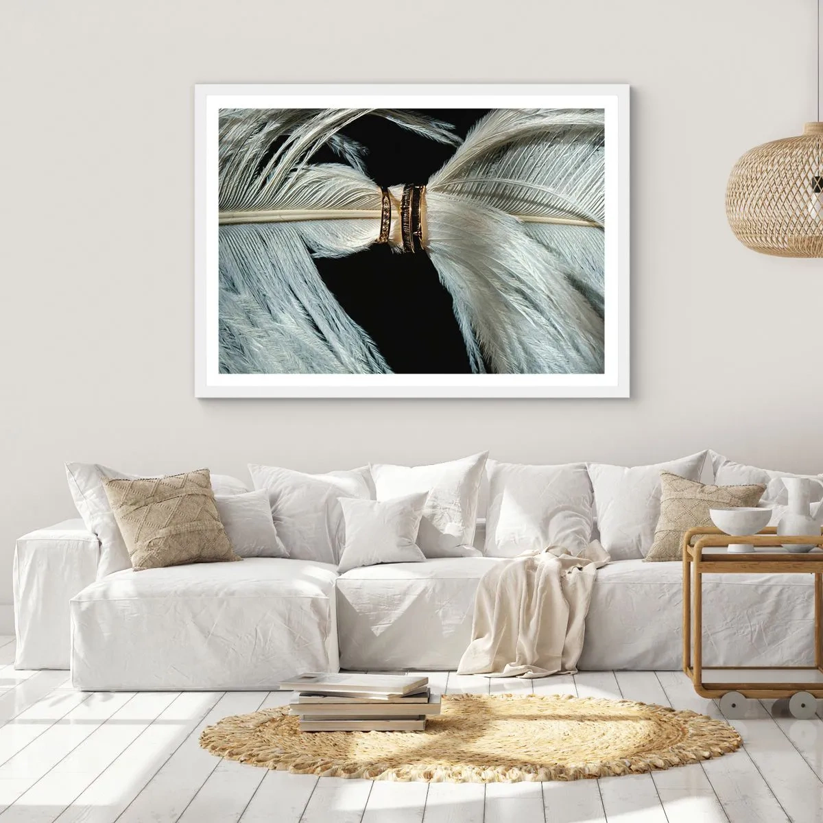 Plakát v bílém rámu - …a neopustím tě…. - 40x30 cm