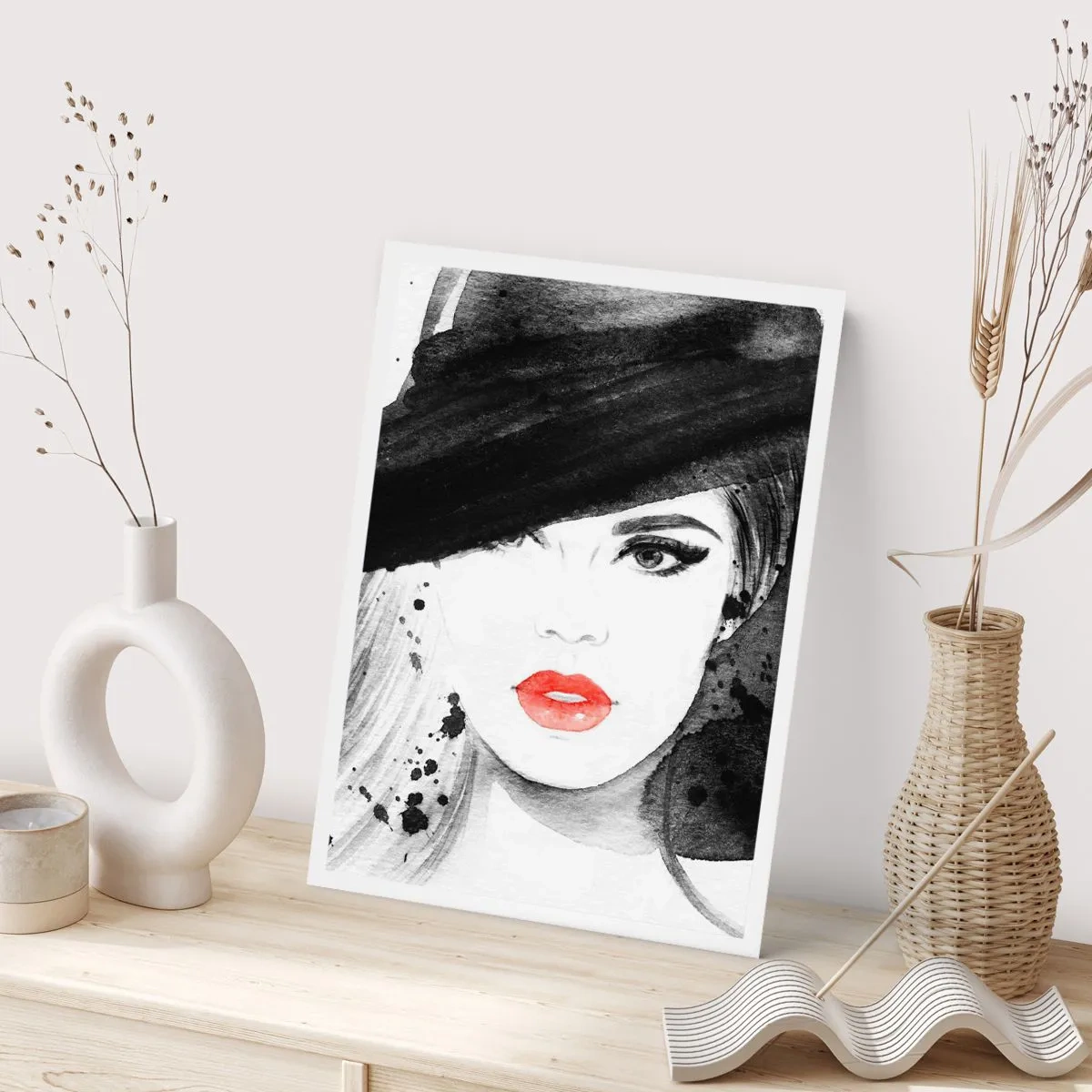 Plakát - Dáma v černém - 70x100 cm
