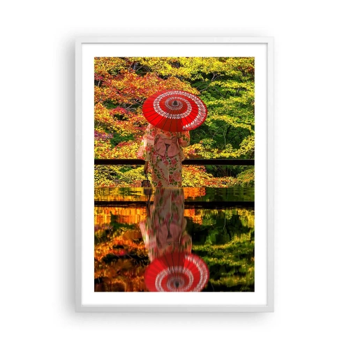 Plakát v bílém rámu - V chrámu přírody - 50x70 cm