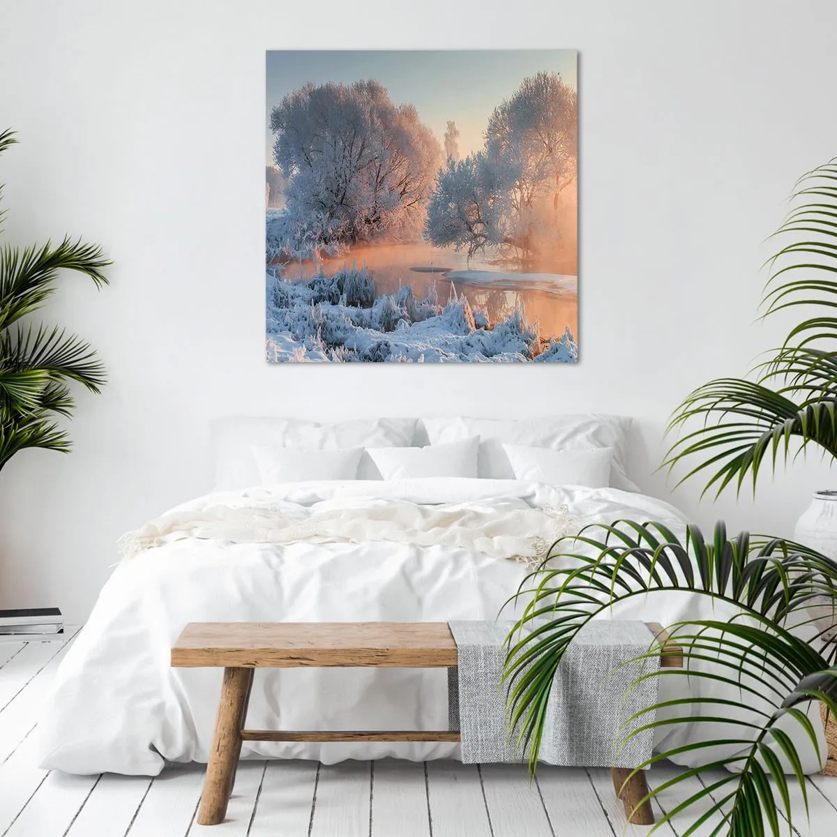 Obraz na plátně - Vše se leskne ve slunečním krystalu - 60x60 cm