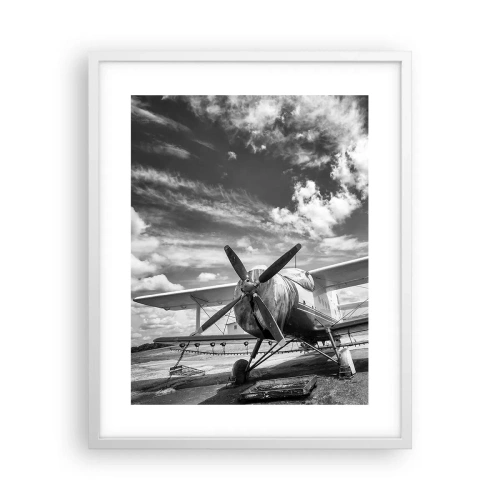 Plakát v bílém rámu - Nemohu se toho dočkat! - 40x50 cm