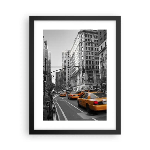 Plakát v černém rámu - Slunce velkoměsta - 30x40 cm