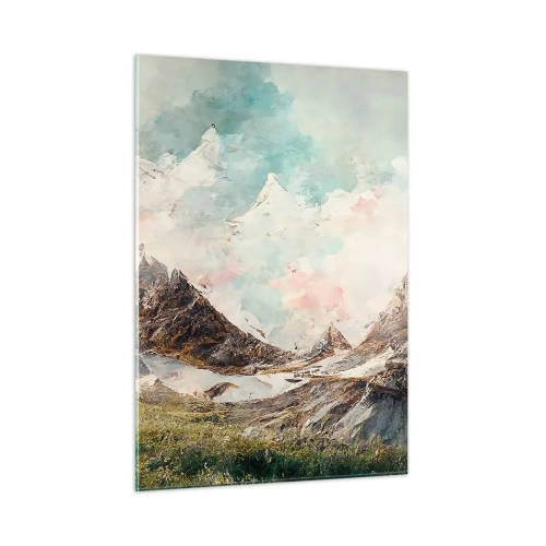 Obraz na skle - Skalní čepele - 50x70 cm