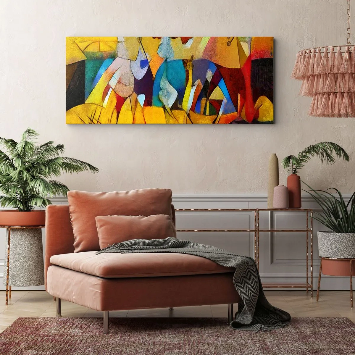 Obraz na plátně - Slunce - život - radost - 120x50 cm